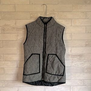 Herringbone Vest with Gold Details - Size S
